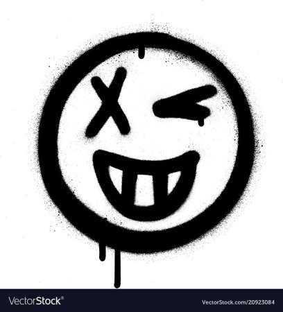 Улыбчивый смайлик для граффити