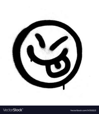 Смайлик в стиле граффити