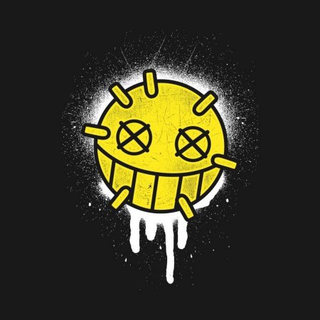 Смайлик граффити