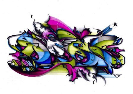 Граффити на бумаге