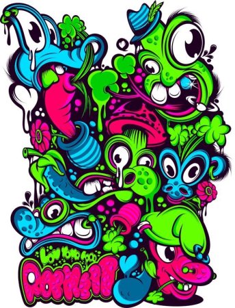 Узоры граффити