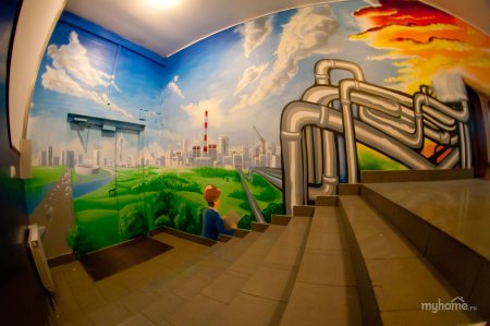Роспись стен завод