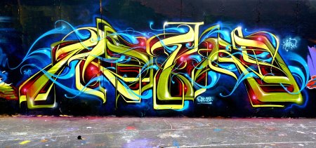 Неоновое граффити