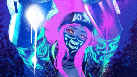 Akali KDA Art неон