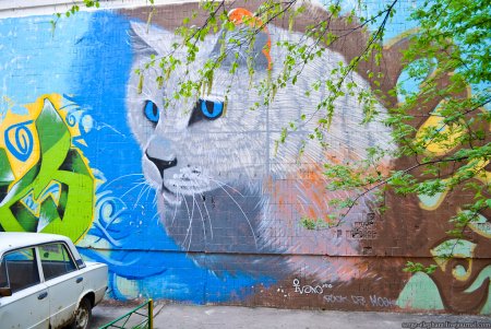 Рисунки на стенах Россия