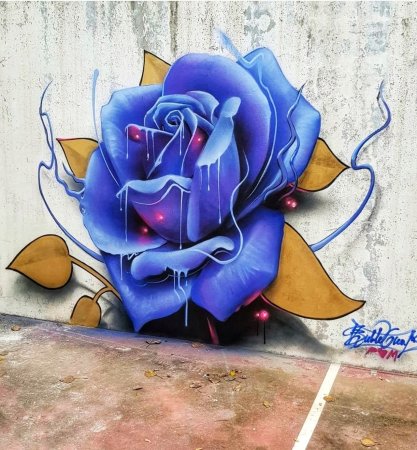 Граффити цветы