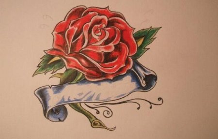 Граффити букет роз