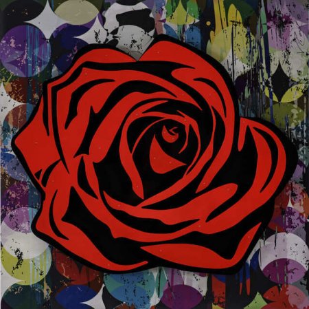 Роза граффити