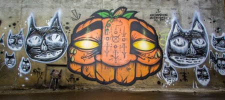 Фоны для граффити на Хэллоуин