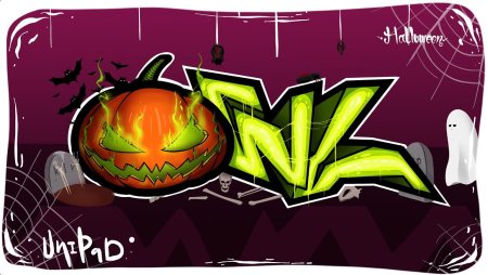 Граффити Хэллоуин