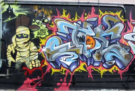 Граффити Хэллоуин арт