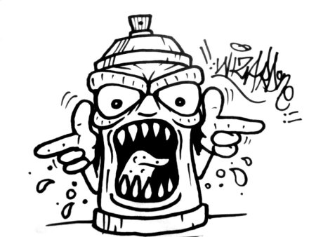 Рисование граффити