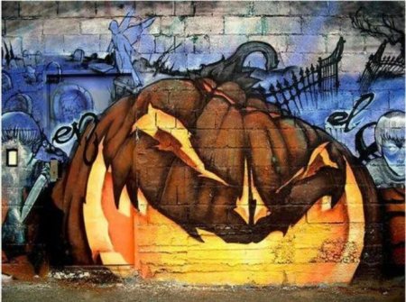 Граффити Хэллоуин