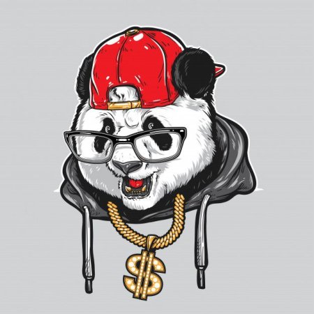 Панда ретро