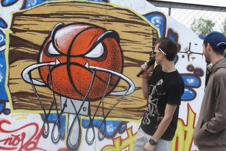 Граффити баскетболист