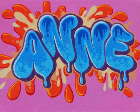 Граффити Аня