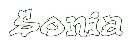 Граффити имя Соня
