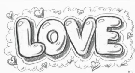 Надписи карандашом для срисовки