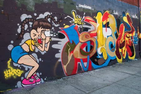 Люди в стиле граффити