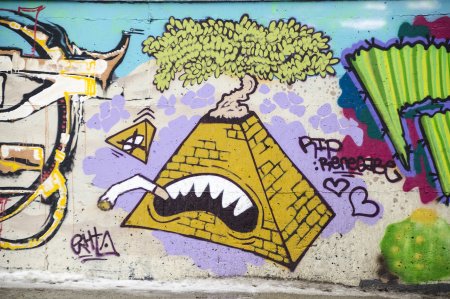 Настенные рисунки граффити