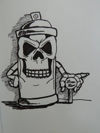 Рисунки баллончиком