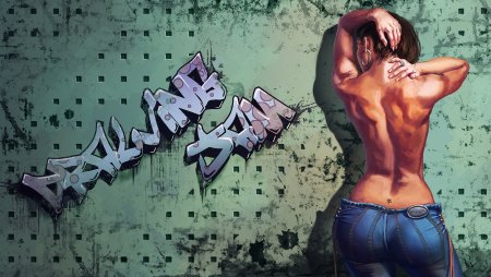 Обои граффити для девочки