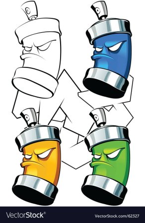 Баллончик с краской персонаж