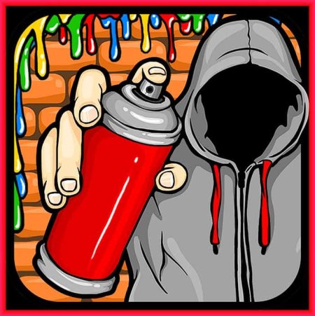 Баллончик с краской арт