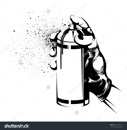 Баллончик с краской арт