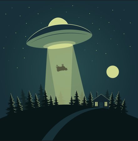 НЛО иллюстрация