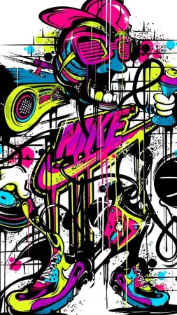 Графический дизайн граффити