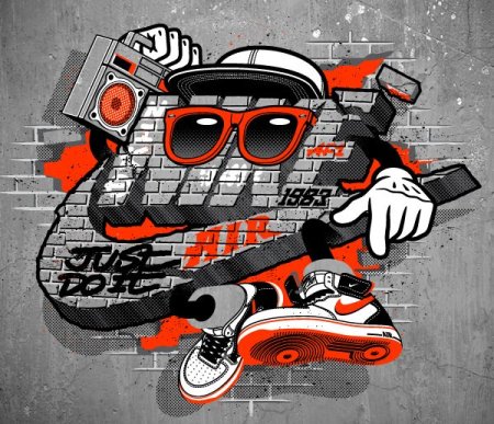 Арты в стиле граффити