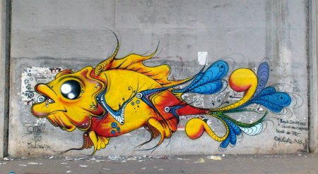 Граффити рыбалка