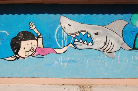 Shark граффити