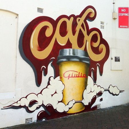 Граффити кофе