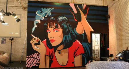 Роспись стен в баре