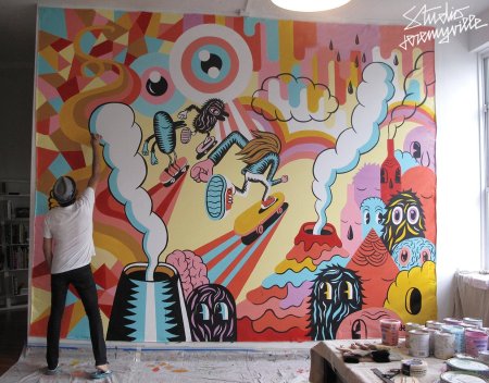 Роспись стен в стиле арт