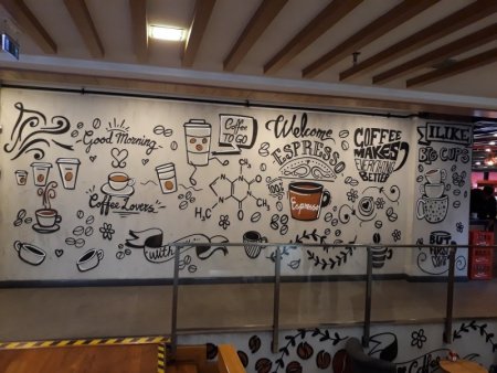Граффити кафе кофе