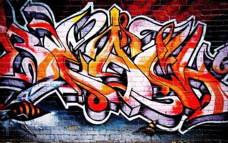 Обои в стиле граффити