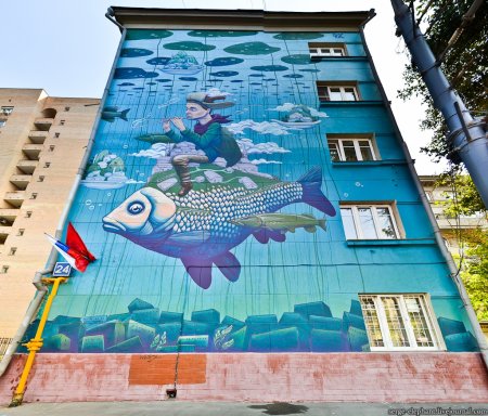 Мурал арт Москва