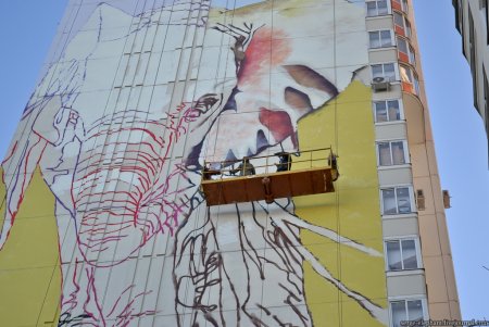 Граффити на торцах домов