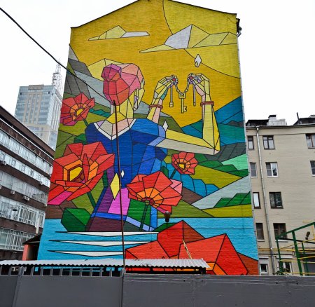 Стрит арт в Москве Николоямская улица