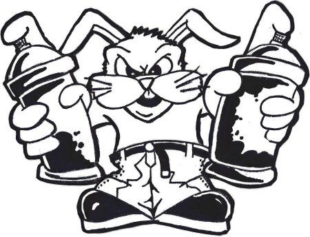 Граффити раскраска