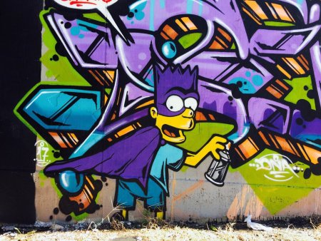 Барт симпсон граффити