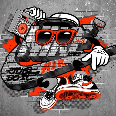 Арты в стиле граффити