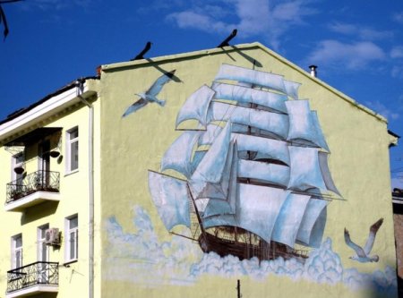 Рисование на стенах домов