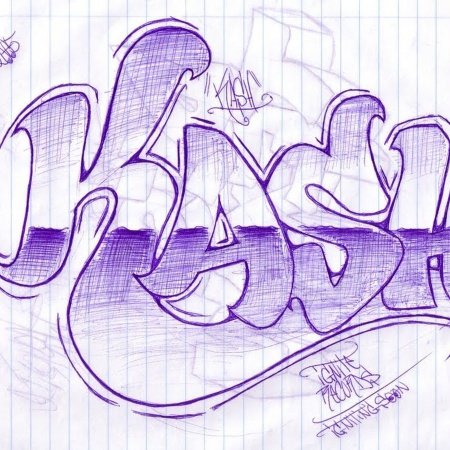 Легкие граффити карандашом