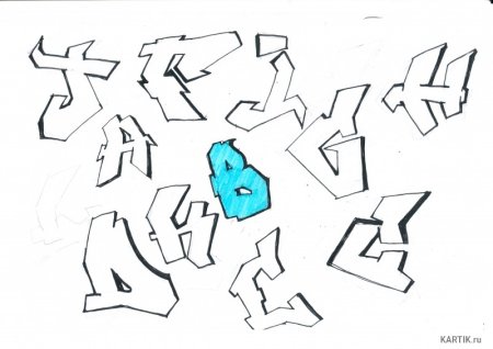 Граффити рисунки для новичков