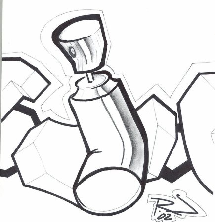 Граффити карандашом