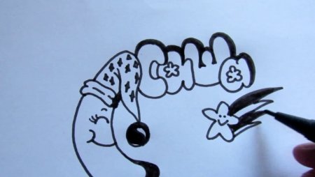 Граффити карандашом